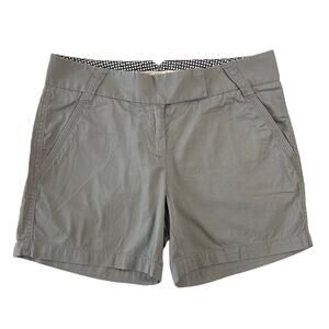 J.Crew Women's 2 Grey Chinos Modest Casual Shorts 5" Inseam